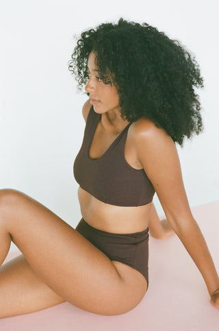 Top No.9 - Brown Rib Top No.9 - Brown Rib