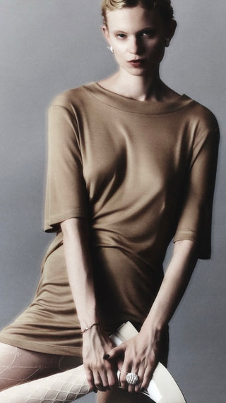 Tencel TShirt Dress - Sand Tencel TShirt Dress - Sand