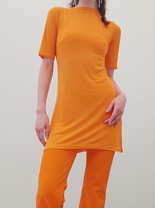 Tencel TShirt Dress - Orange Tencel TShirt Dress - Orange