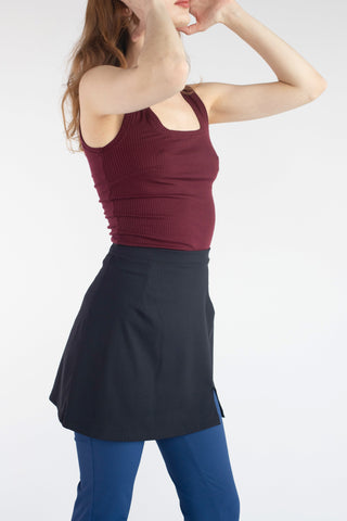 Tennis Skirt - Red Rib Tennis Skirt - Red Rib