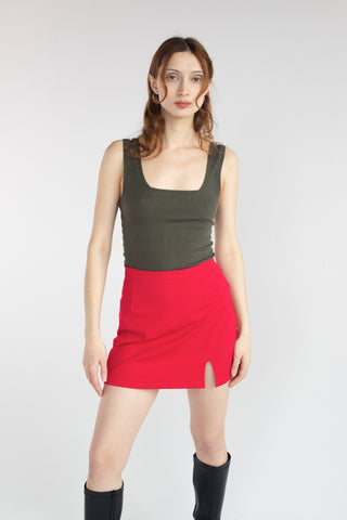 Rib Tank Top - Army Rib Tank Top - Army