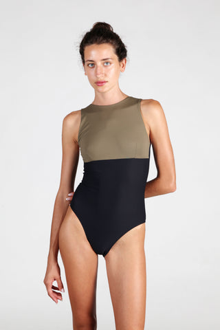 Swimsuit No.18 - Black & Olive Swimsuit No.18 - Black & Olive