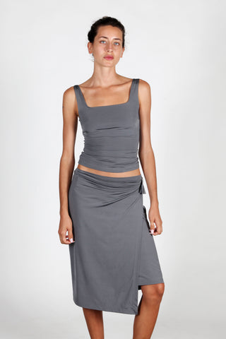 Wrap Skirt long - Silver Wrap Skirt long - Silver