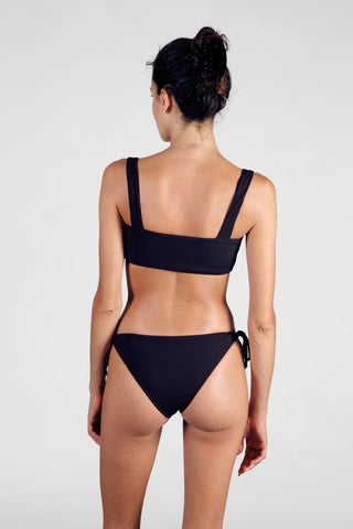 Tie Bottoms - Black Rib Tie Bottoms - Black Rib