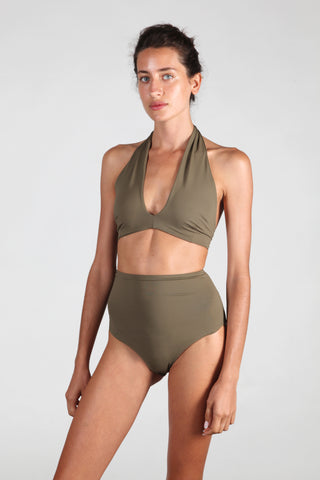 Wrap Top No.15 - Olive Wrap Top No.15 - Olive