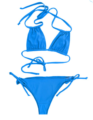 Tie Bottoms - Oceanblue Rib Tie Bottoms - Oceanblue Rib