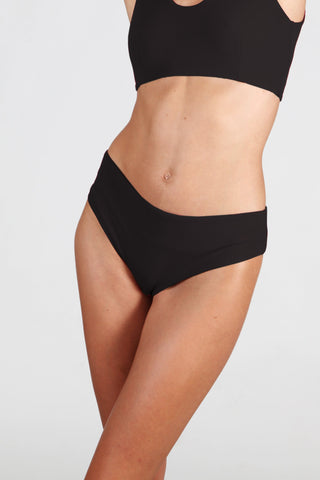 Hipster Bottoms - Black Rib Hipster Bottoms - Black Rib