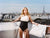 Swimsuit No.18 - Black & Cream White