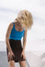 Tankini Top - Oceanblue Rib