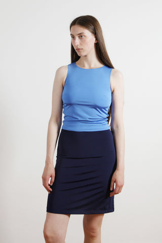 Sleeveless Top - Sky Gloss